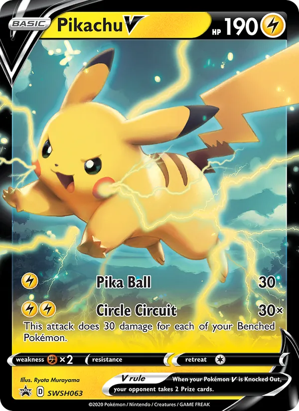 Pikachu V Holo WH063/307 SWSH Black Star Promos Pokémon Card