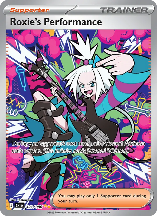 Roxie's Performance Holo 121/86 Chaos Rising Pokémon Card