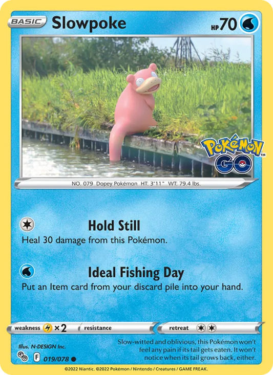 Slowpoke Normal 019/78 Pokémon GO Pokémon Card