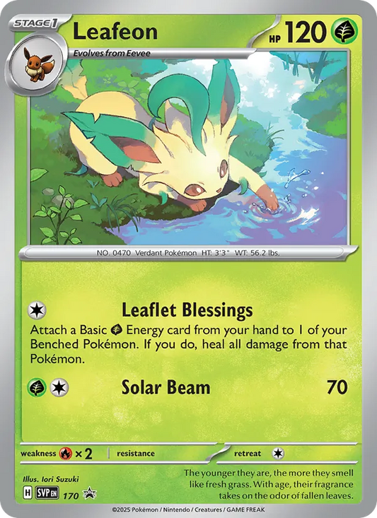 Leafeon Holo 170/225 SVP Black Star Promos Pokémon Card