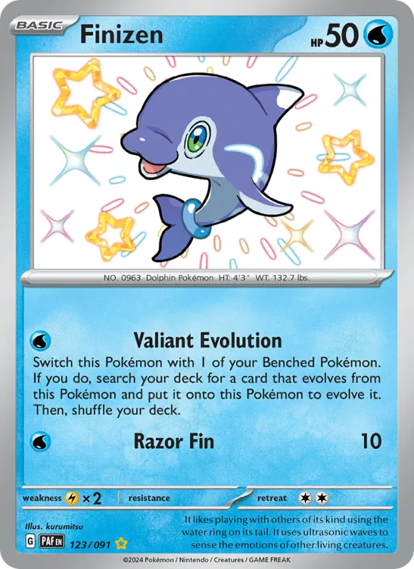 Finizen Holo 123/91 Paldean Fates Pokémon Card