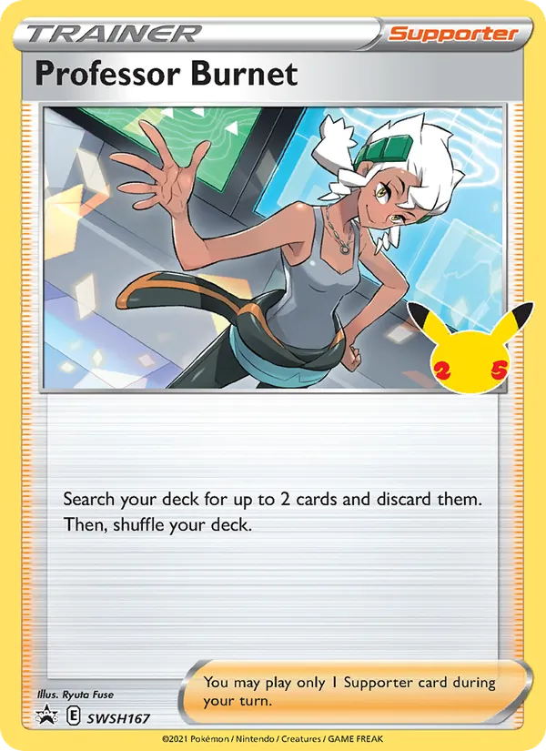 Professor Burnet Normal WH167/307 SWSH Black Star Promos Pokémon Card