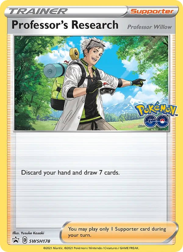Professor's Research Normal WH178/307 SWSH Black Star Promos Pokémon Card