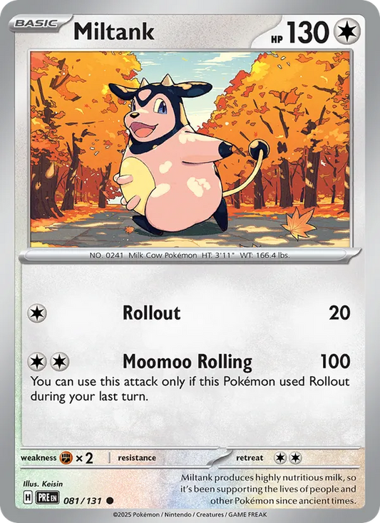 Miltank Normal 081/131 Prismatic Evolutions Pokémon Card