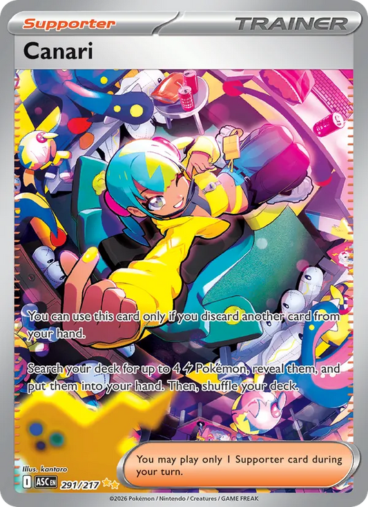 Canari Holo 291/217 Ascended Heroes Pokémon Card