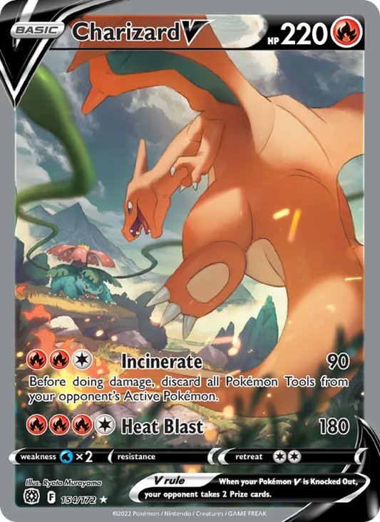 Charizard V Holo 154/172 Brilliant Stars Pokémon Card