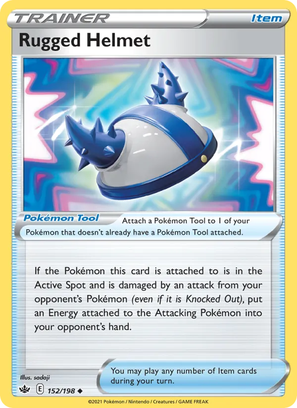 Rugged Helmet Reverse Holo 152/198 Chilling Reign Pokémon Card