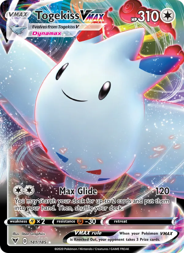 Togekiss VMAX Holo 141/185 Vivid Voltage Pokémon Card