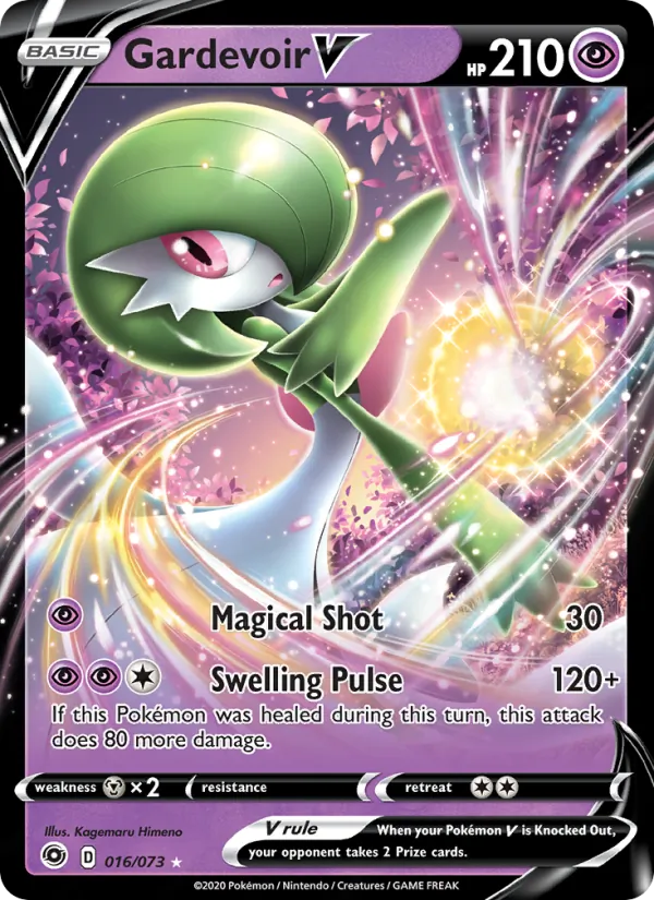 Gardevoir V Holo 016/73 Champion's Path Pokémon Card