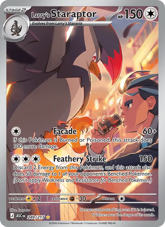 Larry's Staraptor Holo 249/217 Ascended Heroes Pokémon Card