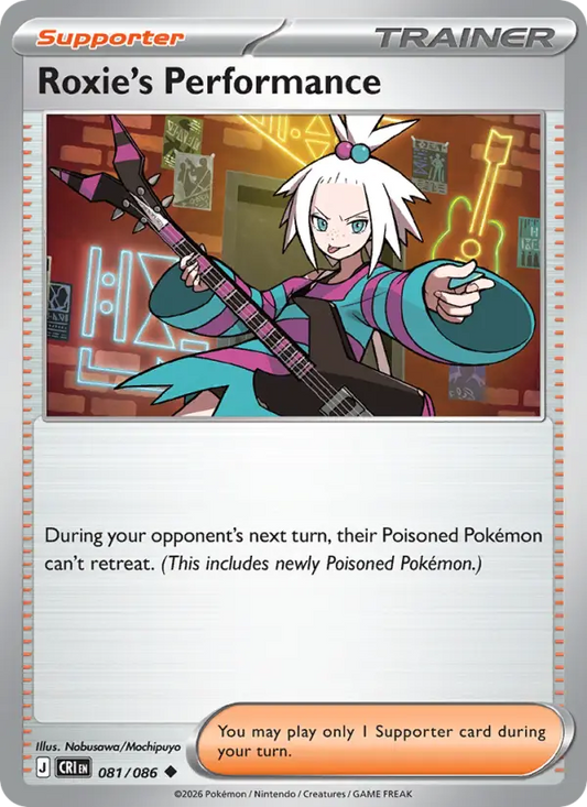 Roxie's Performance Non-Foil 081/86 Chaos Rising Pokémon Card