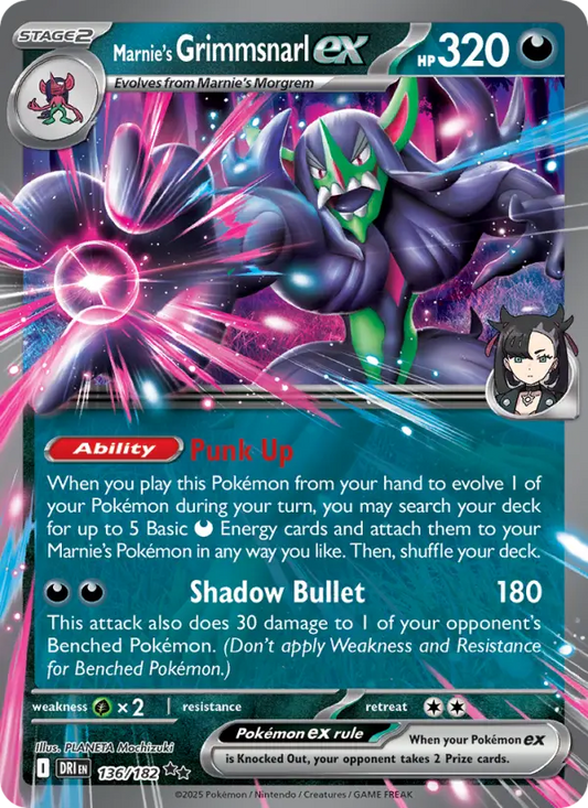 Marnie's Grimmsnarl ex (DRI) 136