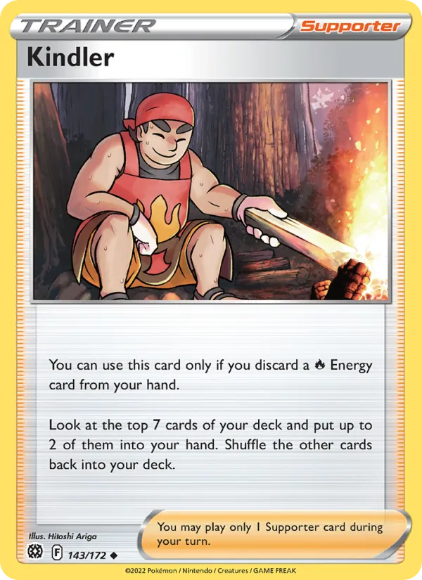 Kindler Reverse Holo 143/172 Brilliant Stars Pokémon Card