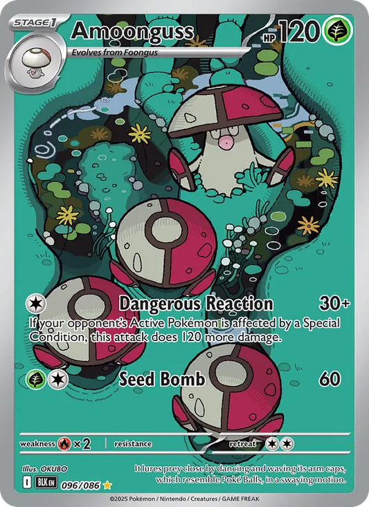 Amoonguss Holo 096/86 Black Bolt Pokémon Card
