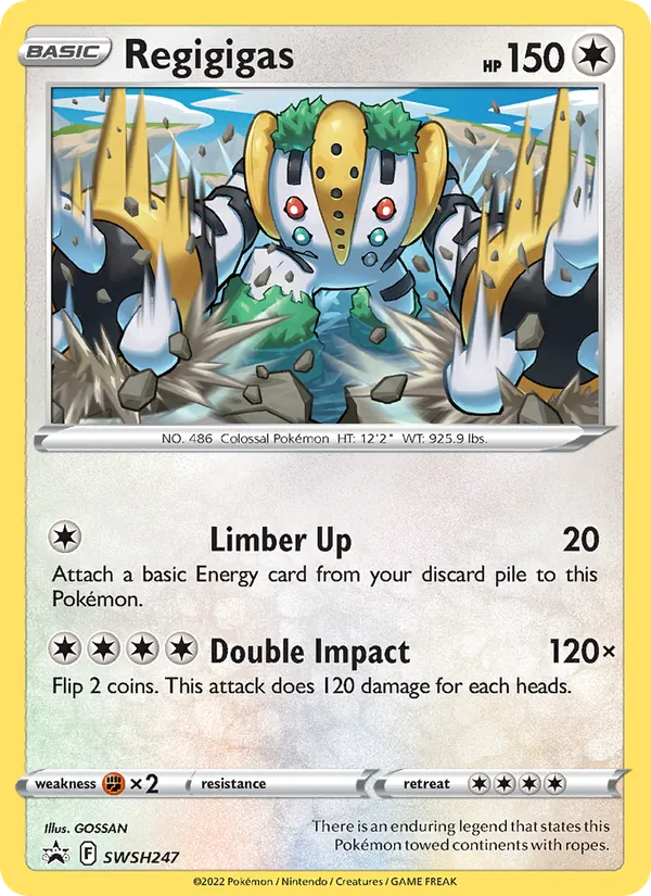 Regigigas Holo WH247/307 SWSH Black Star Promos Pokémon Card
