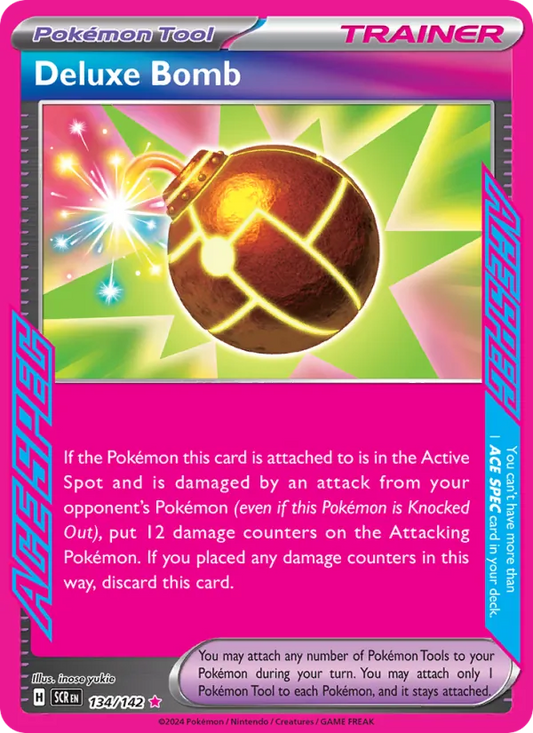 Deluxe Bomb Holo 134/142 Stellar Crown Pokémon Card