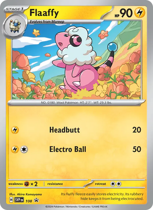 Flaaffy Non-Foil 108/225 SVP Black Star Promos Pokémon Card