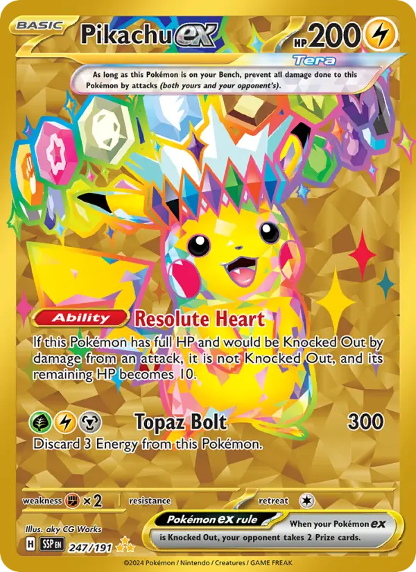 Pikachu ex (SSP) 247