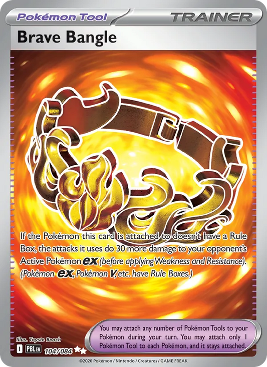 Brave Bangle Holo 104/84 Pitch Black Pokémon Card