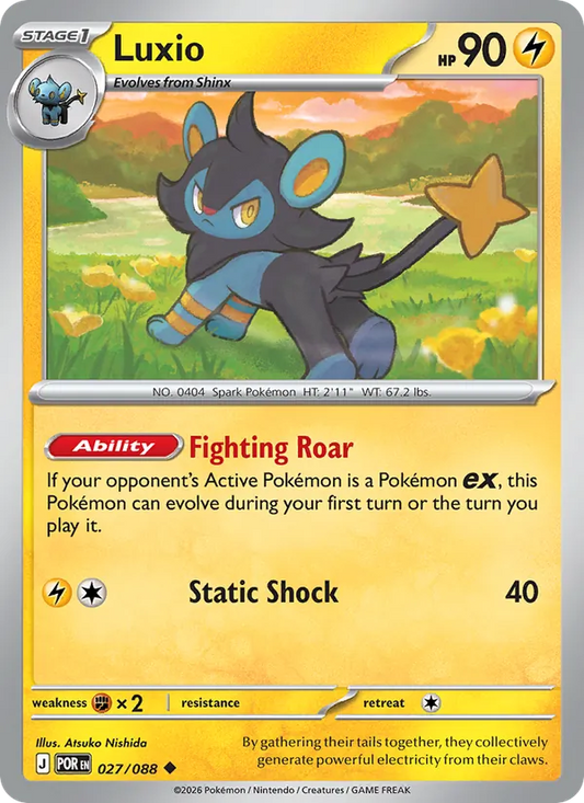 Luxio Normal 027/88 Perfect Order Pokémon Card