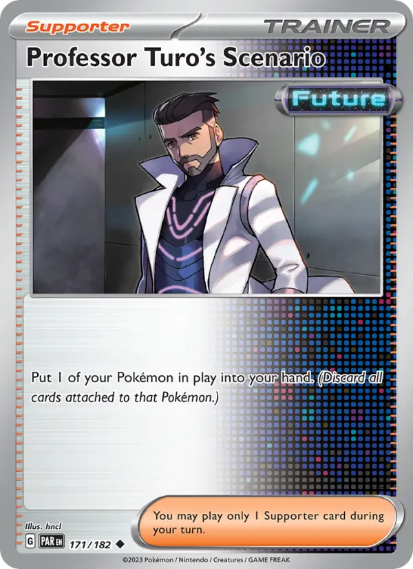 Professor Turo's Scenario Reverse Holo 171/182 Paradox Rift Pokémon Card