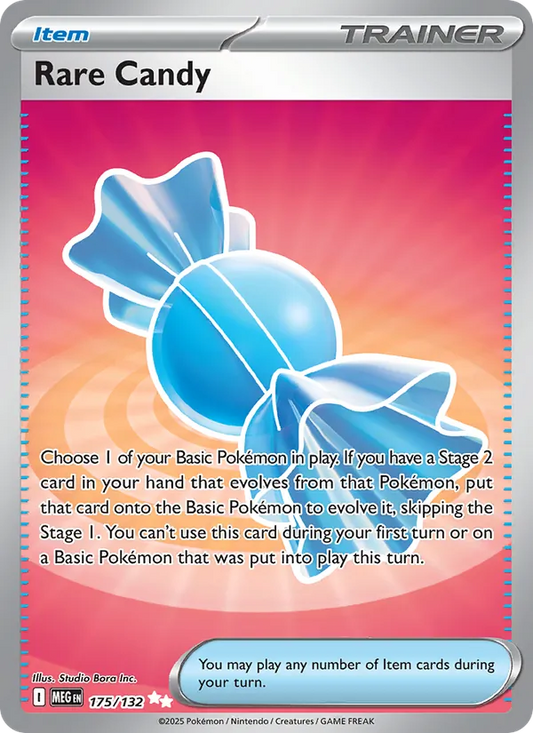 Rare Candy Holo 175/132 Mega Evolution Pokémon Card