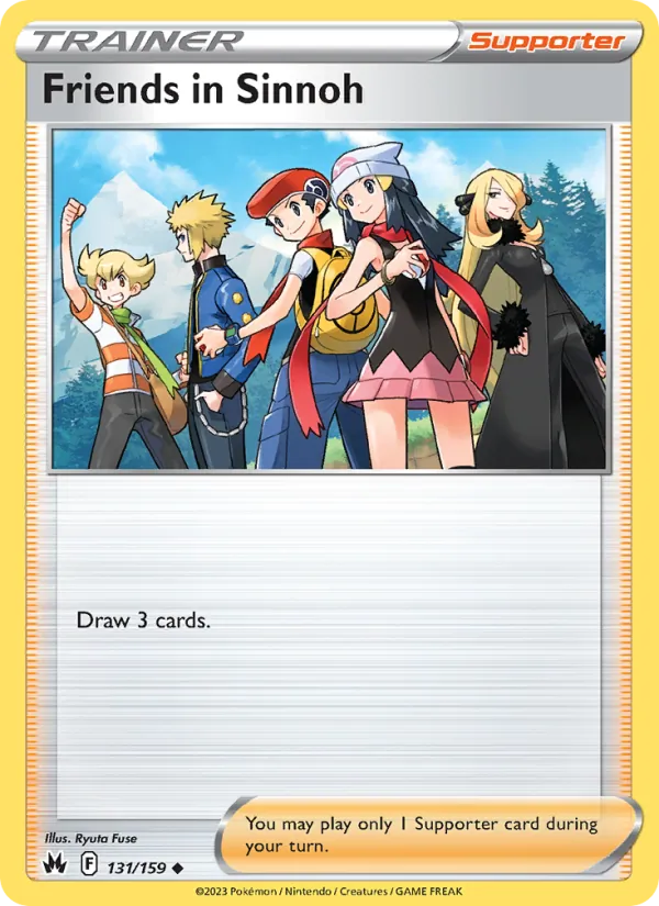 Friends in Sinnoh Reverse Holo 131/159 Crown Zenith Pokémon Card