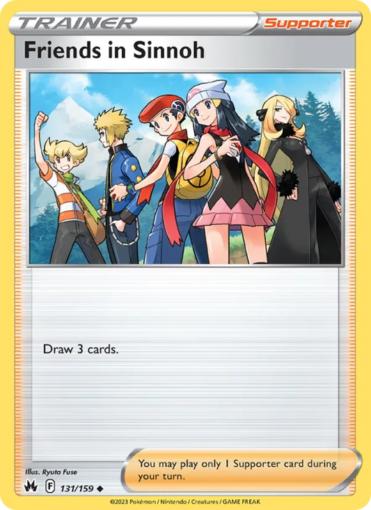 Friends in Sinnoh Reverse Holo 131/159 Crown Zenith Pokémon Card