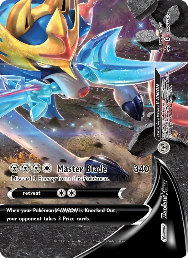 Zacian V-UNION Holo WH166/307 SWSH Black Star Promos Pokémon Card