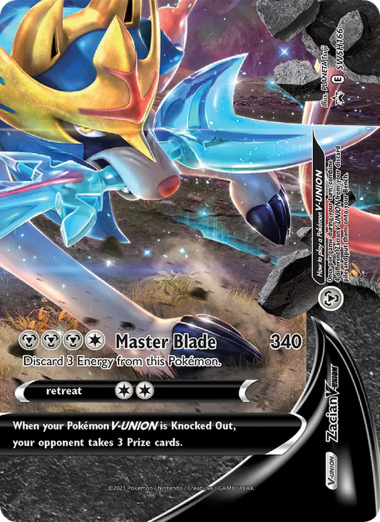 Zacian V-UNION Holo WH166/307 SWSH Black Star Promos Pokémon Card