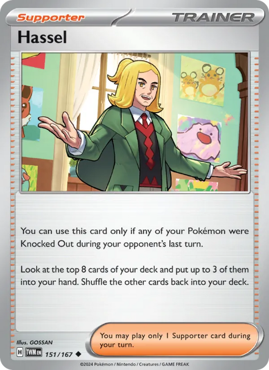 Hassel Normal 151/167 Twilight Masquerade Pokémon Card