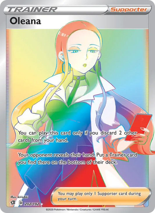 Oleana Holo 202/192 Rebel Clash Pokémon Card