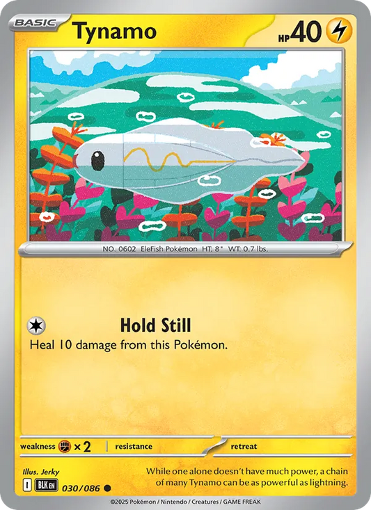 Tynamo Normal 030/86 Black Bolt Pokémon Card