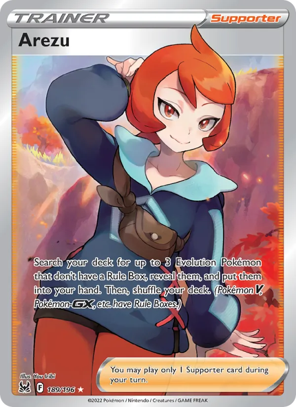 Arezu Holo 189/196 Lost Origin Pokémon Card