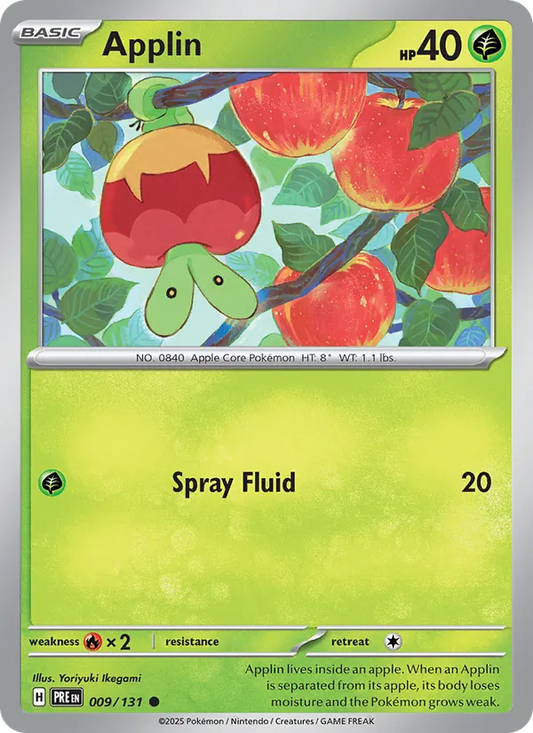 Applin Normal 009/131 Prismatic Evolutions Pokémon Card