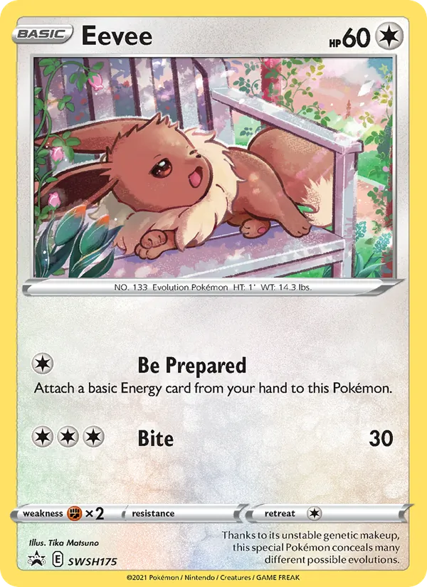 Eevee Holo WH175/307 SWSH Black Star Promos Pokémon Card