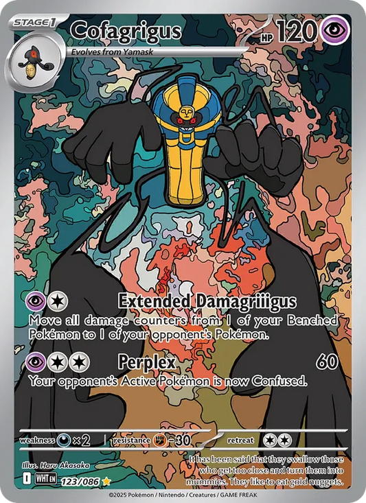 Cofagrigus Holo 123/86 White Flare Pokémon Card