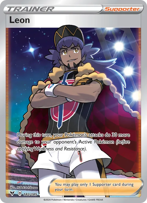 Leon Holo 182/185 Vivid Voltage Pokémon Card