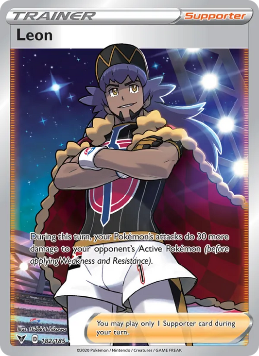 Leon Holo 182/185 Vivid Voltage Pokémon Card