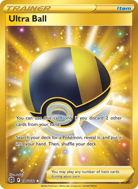 Ultra Ball Holo 186/172 Brilliant Stars Pokémon Card