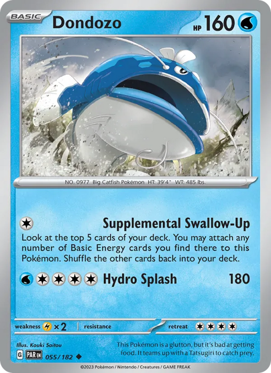 Dondozo Normal 055/182 Paradox Rift Pokémon Card