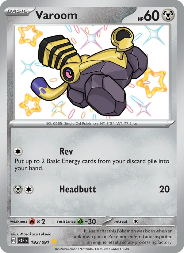 Varoom Holo 192/91 Paldean Fates Pokémon Card