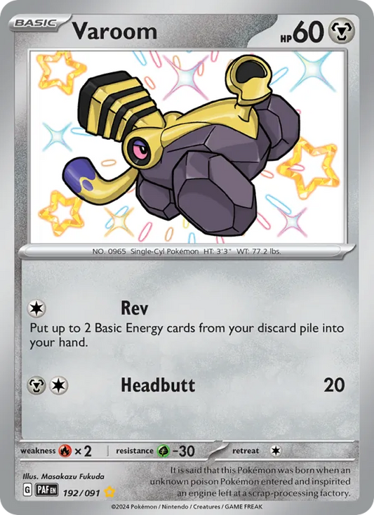 Varoom Holo 192/91 Paldean Fates Pokémon Card