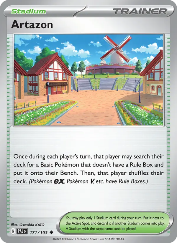 Artazon Non-Foil 171/193 Paldea Evolved Pokémon Card