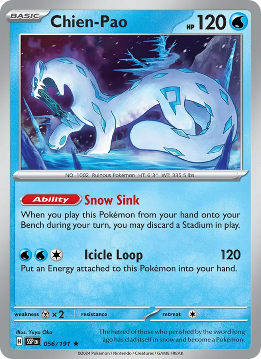 Chien-Pao Holo 056/191 Surging Sparks Pokémon Card