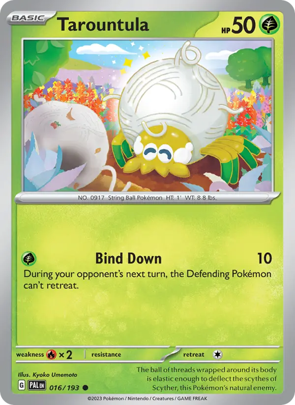 Tarountula Non-Foil 016/193 Paldea Evolved Pokémon Card