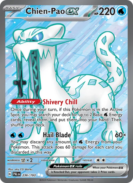 Chien-Pao ex Holo 236/193 Paldea Evolved Pokémon Card