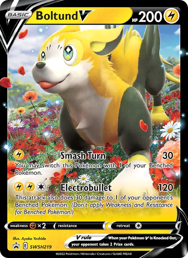 Boltund V Holo WH219/307 SWSH Black Star Promos Pokémon Card