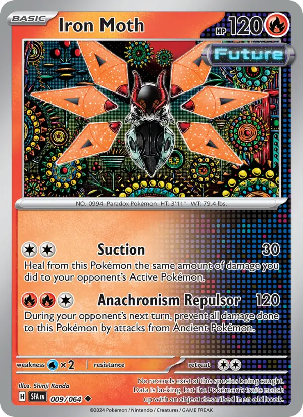 Iron Moth Non-Foil 009/64 Shrouded Fable Pokémon Card