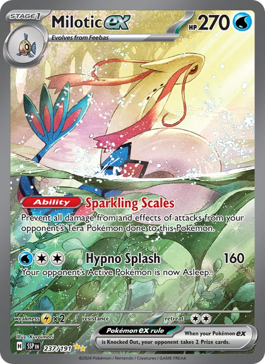 Milotic ex Holo 237/191 Surging Sparks Pokémon Card